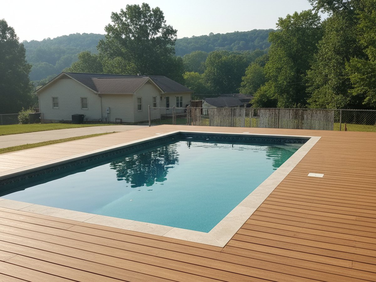 Composite Deck Installation completed by Majestic Deck Co in Bartlett, TN